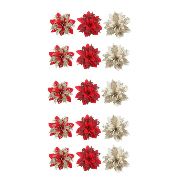 LOLIPPYY 15-Piece Assorted Color Wreath Decorating Supplies, 4.5 x 4.5 x 0.3 Inches