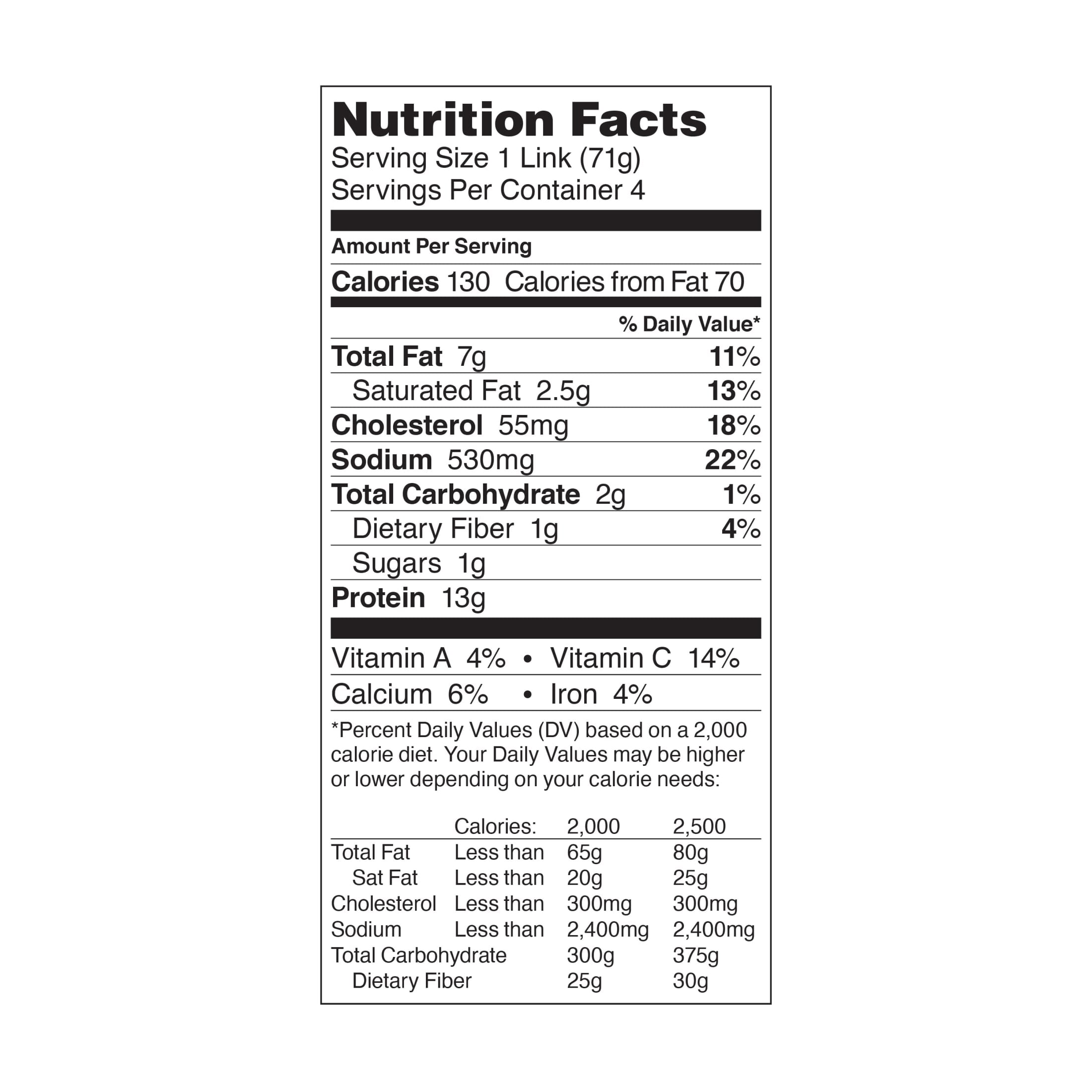 Gilbert's Caprese Italian Chicken Sausage, 4 Links, 10 oz Refrigerated