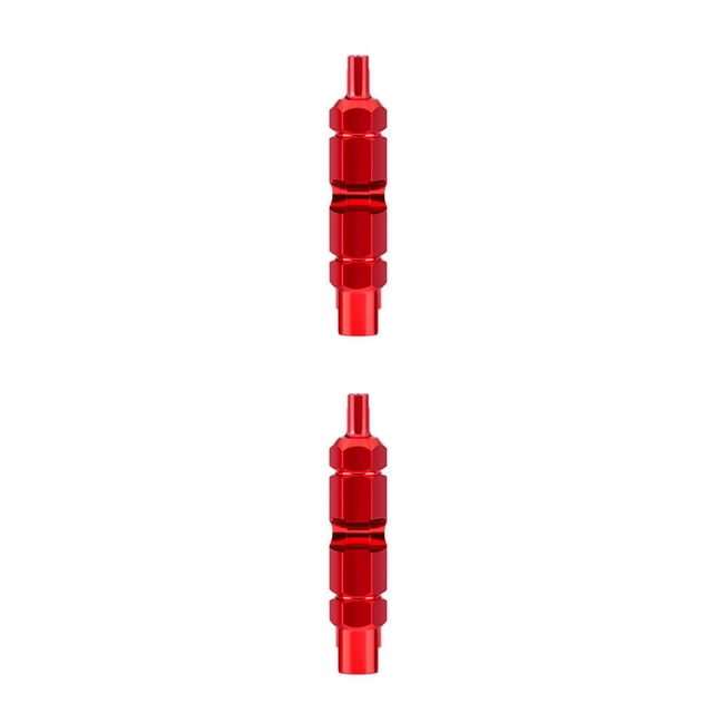 Guardoinrt Multifunctional Valve Core Removal Tool Bike Tire Tube Tire Nozzle Extension Rod Disassembly Wrench Tool red 2Set