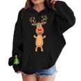 thumbnail image 4 of Mercatoo Boys Girls Christmas Reindeer Sweatshirt with Pocket Teen Cute Hoodies Long Sleeve Pullover Shirts Cotton Clothes, 4 of 5