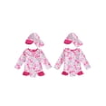 thumbnail image 2 of BemeyourBBs Toddler Baby Girl Swimsuit Infant Bathing Suit One-Piece Swimsuits with Sun Hat Set Long Sleeve Rash Guard Swimwear Marine Animal Zipper Summer Beach Wear, 2 of 9
