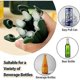 thumbnail image 5 of Mini Silicone Ice Mold with Lid (Dark Green), Slim and Long, Easy to Push and Place, for Making 6 Bottles of Water, 5 of 5