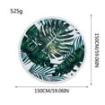 thumbnail image 4 of SDJMa Round Beach Towel Tropical Microfiber Beach Blanket Palm Leaves Large Roundie Lightweight Beach Towel for Kids Women Men Boy Girl, 60 Inches, 4 of 9