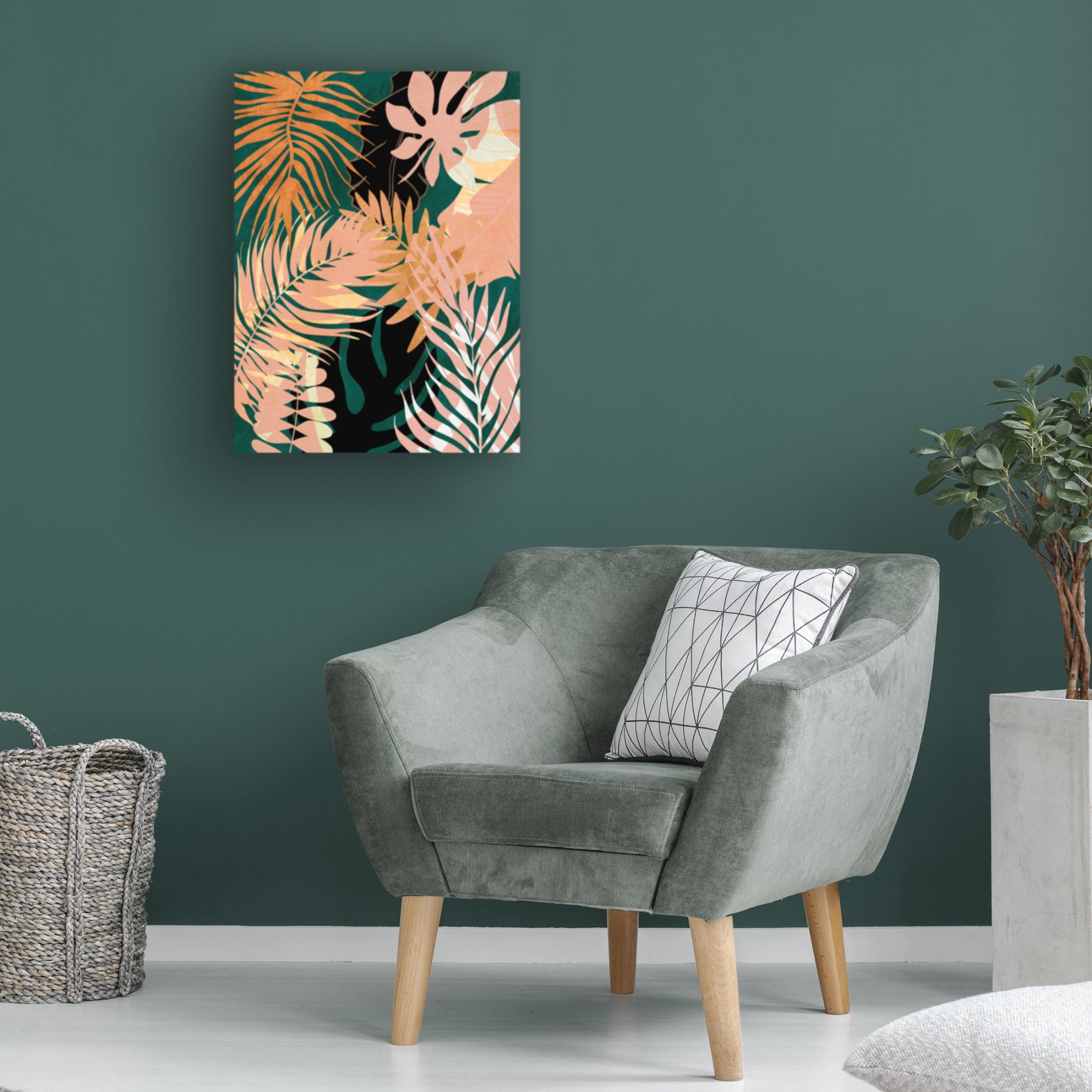 Trademark Fine Art Ana Rut Bre Leaves 27 Canvas Wall Art