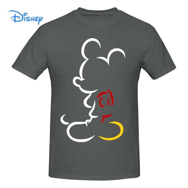 Mickey Mouse T shirt Harajuku Short Sleeve Disney T-shirt 100% Cotton Graphics Tshirt Brands Tee TopL Gao Jinjia LED