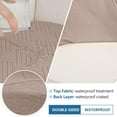 thumbnail image 4 of Smiry Waterproof Sofa Seat Cushion Covers, Stretch Couch Cushion Slipcovers, Fitted Jacquard Furniture Protector for Pets, Kid (2PC, Camel), 4 of 6