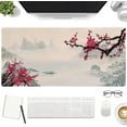 thumbnail image 2 of Japanese Gaming Mouse Pad Cherry Blossom Desk Mat XXL Extended Anime Large Mouse Pad Gaming Keyboard Mouse Mat Desk Pad for Computer Laptop Non-Slip Rubber Base Mousepad with Stitched Edges, 2 of 6