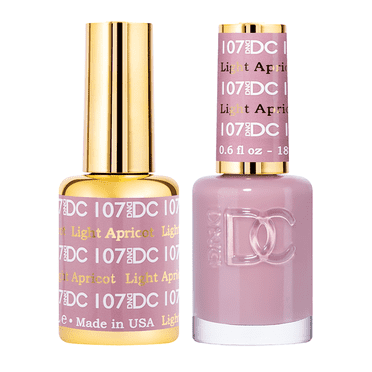 DND DC Duo Gel   Polish - 107 Light Apricot