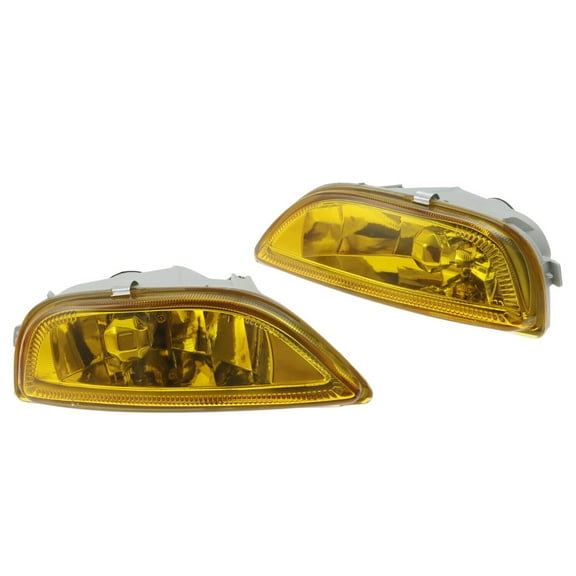 Fog Light Set Front Driver & Passenger Side Yellow Lens Fit for Toyota Corolla