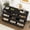 Black, variant on Noble House 63" Wide 9-Drawer Dresser, Modern Storage Chest with Gold Handles, Black