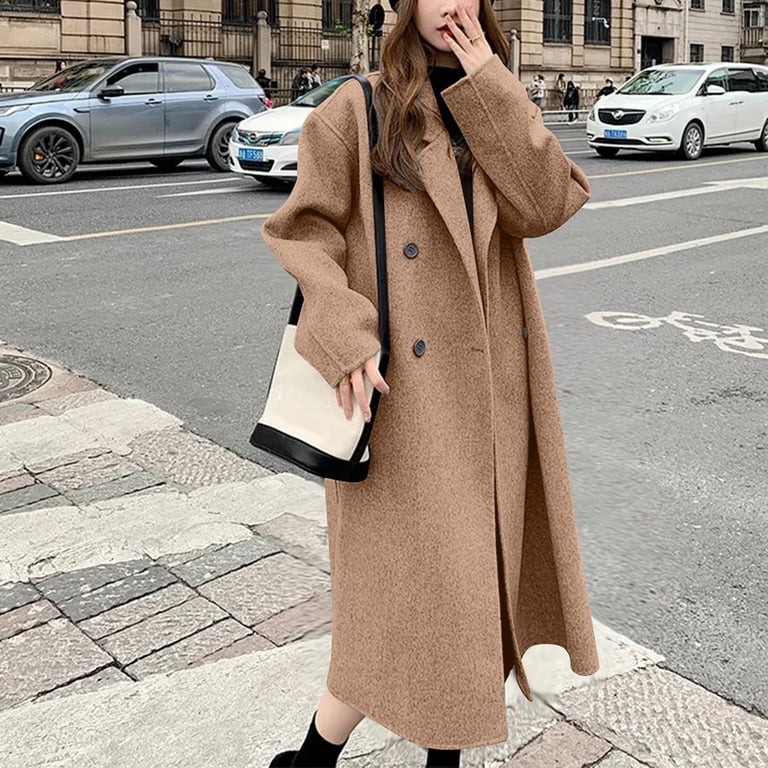 brown winter dress coats Handmade Brown Wool Coat  Vintage Fit & Flare