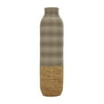 thumbnail image 6 of DecMode 32" Handmade Ribbed Brown Seagrass Vase with Coiled Seagrass Base, 6 of 9