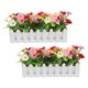 thumbnail image 3 of 2pcs Artificial Chamomile Flowers in Fence Pot – Faux Potted Plants for Home, Garden, Wedding, Party & Indoor/Outdoor Decor, 3 of 4
