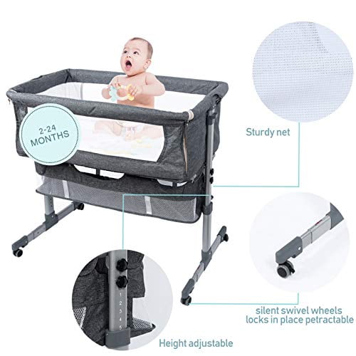 TEIJIN SLEEP OPTIMIZER™ 3 in 1 BED 3 in 1 Travel Baby Crib Baby Bed with Breathable Net Bedside