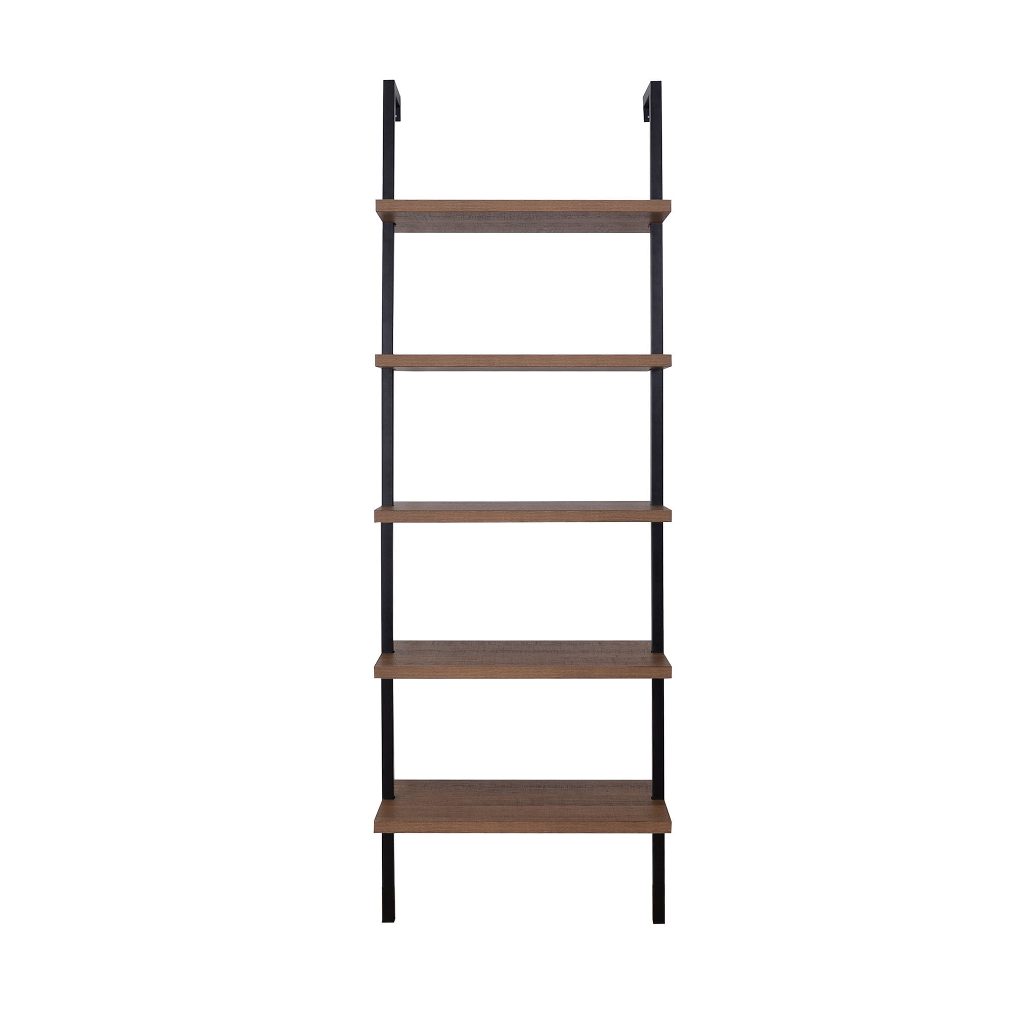 Nathan James Theo Industrial 5-Shelf Reclaimed Wood Ladder