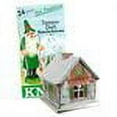 thumbnail image 2 of 2.5" White, Green, and Brown Winter Motif Decorative Incense House, 2 of 2