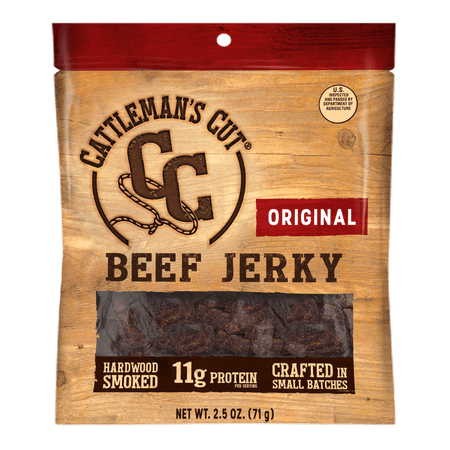 Cattleman's Cut Original Beef Jerky, 2.5 Ounce Bag