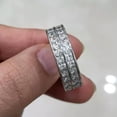 thumbnail image 4 of K-KED Elegant 925 Silver Filled Ring Cubic Zircon Women Wedding Delicate Jewelry Sz 6-10-8, 4 of 6