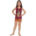 thumbnail image 4 of Harry Potter Girls Hogwarts House Crest Tank Top Short Pajama Tight-Fit 2PC Set - Gryffindor Hufflepuff Slytherin Ravenclaw, 4 of 5