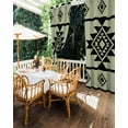 thumbnail image 5 of nqOlkjepod Outdoor Curtains for Patio Waterproof, Sage Green Boho Outdoor Privacy Panels Grommet, Southwest Aztec Abstract Geometric Blackout Outside Curtains for Porch/Cabana 54"x108", 1 Panel, 5 of 8