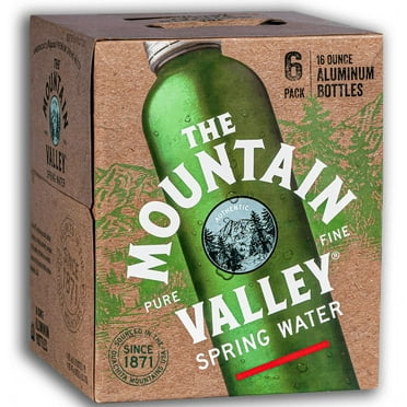 Mountain Valley Spring Water, 16 oz 6pk, Aluminum Spring