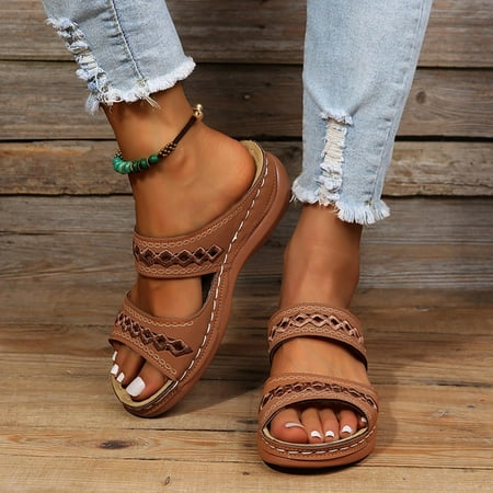 

Kiplyki Flash Deals Women s Ladies Casual Sandals Wedges Shoes Outdoor Slippers
