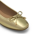 thumbnail image 6 of Womens square toe ballet flats with bow comfortable casual dress shoes for work or office, 6 of 6