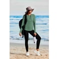 thumbnail image 4 of Pinspark UPF 50+ Rash Guard for Women Hiking Shirt Quick Dry Workout Top Long Sleeve Crewneck Running Shirts, 4 of 5