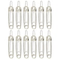 thumbnail image 1 of Shisuyan Safety Pin Shape Hairpin Silver 12Pcs 2.2x0.4In, 1 of 8