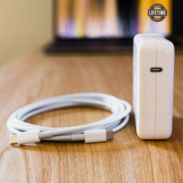 MSYMY Compatible avec le chargeur MacBook Pro, 61 W USB C chargeur  adaptateur secteur avec câble USB C pour Mac Book Pro 15,13 pouces, nouveau Mac  Book Air 13 pouces A1435 