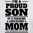 thumbnail image 3 of CafePress - I'm A Proud Son Of A Freaking Awesome Mom T Shirt - Men's Classic Graphic T-Shirt, 3 of 4
