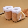 thumbnail image 2 of SYNPOS Infant Toddler Baby Girl Bow Winter Fleece Booties Anti-slip Newborn Snow Shoes, 2 of 7