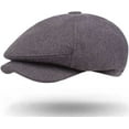 thumbnail image 3 of CoCopeaunts Newsboy Hat Wool Felt Cap Retro Beret Hats for Men Vintage Male Newsboy Caps Octagonal Flat Ivy Caps Men Berets Cap, 3 of 8