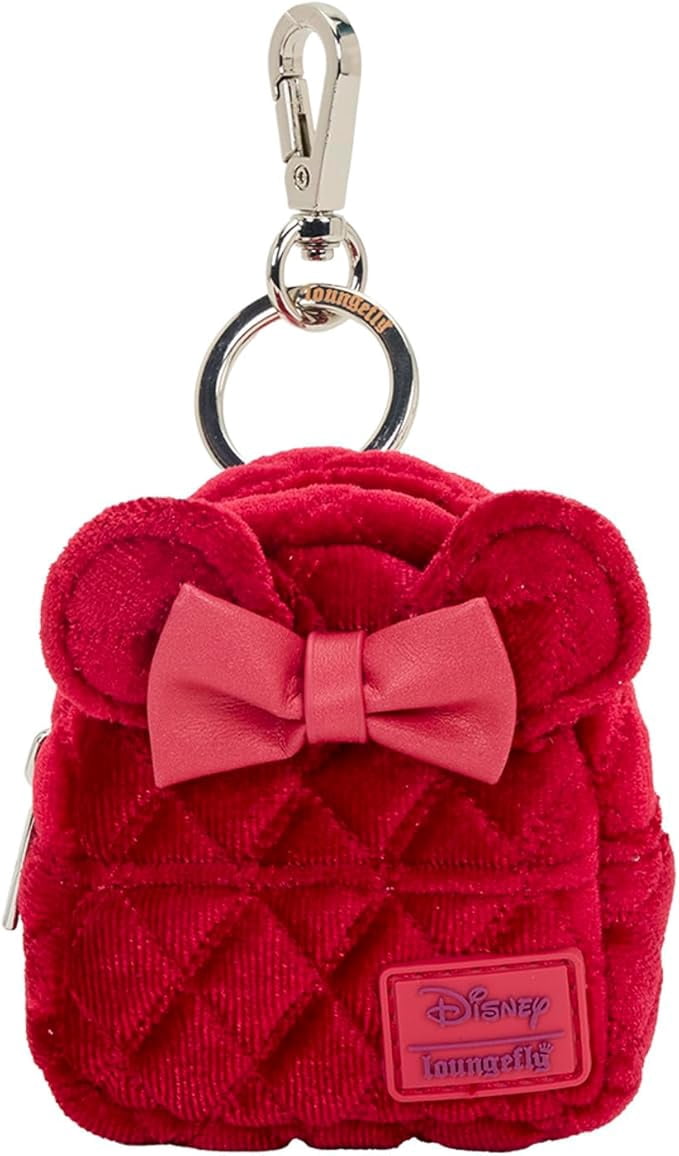 Loungefly Minnie Mouse Glitter Mystery Mini Backpack Keychain Charm
