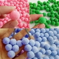 thumbnail image 6 of Naierhg 100Pcs Plush Ball Solid Color Handmade 15mm DIY Accessory Decoration for Costumes, 6 of 8