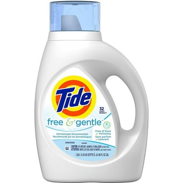 Tide Free & Gentle Liquid Laundry Detergent, 32 Loads, 46 oz