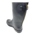 thumbnail image 3 of Forver Young Women's Solid Color With Back Mock Zipper Rain Boots, 3 of 6