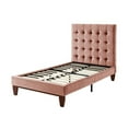 thumbnail image 5 of Blake Beds Blush Velvet Full Button Tufted, 5 of 7