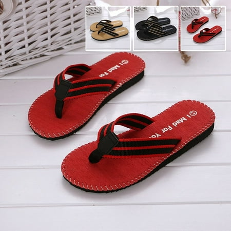 

Summer Beach Sandals Shoes Flat Beach Men Thongs Flip Flops Slippers