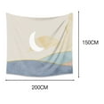 thumbnail image 3 of FNNMNNR Ins Style Moon Sun Tapestry Simple Mountain Wall Decoration for Home Bedroom Living Room - 100*150CM, 3 of 3