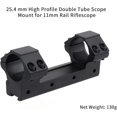 thumbnail image 5 of Adaptador de anillos de montaje de riel de cola de milano de 11 mm para riel de cola de milano para anillo de mira de rifle de aluminio táctico de perfil bajo de 25,4 mm, 5 of 5