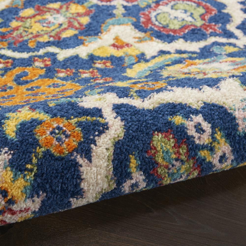Nourison Allur Bohemian Navy/Multicolor 3' x 5' Area Rug, (3x5)