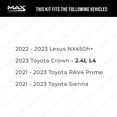 thumbnail image 2 of Max Advanced Brakes - Brake Kit for 2021 2022 2023 Toyota Sienna RAV4 Prime 2023 Crown 2022 2023 Lexus NX450h+ Front Replacement Disc Brake Rotors and Ceramic Brake Pads, 2 of 9