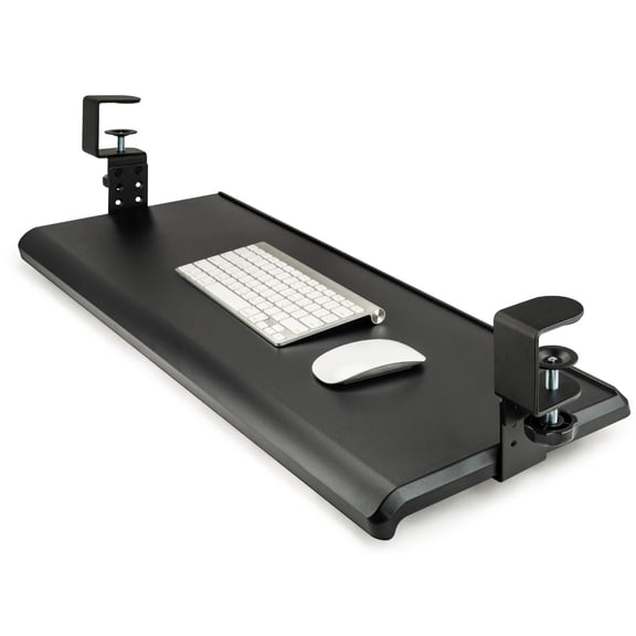 Aidata Height Adjustable Extra Wide Desk-Clamp Keyboard Tray
