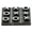 Black Small Geometric Tic Tac Toe Square 6" x 6" x 1", variant on DecMode 6" x 1" Black Marble Tic Tac Toe Game Set with Silver Metal Accents, 1-Piece