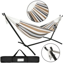 Hammock with Stand Hanging Rope Chair Lounger Porch Swing Seat Rest Outdoor