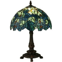 Meyda Tiffany - 124813 - One Light Accent Lamp - Nightfall Wisteria - Mahogany Bronze