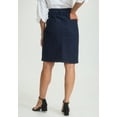 thumbnail image 4 of Jessica London Women's Plus Size True Fit A-line Denim Short Mini Skirt, 4 of 6