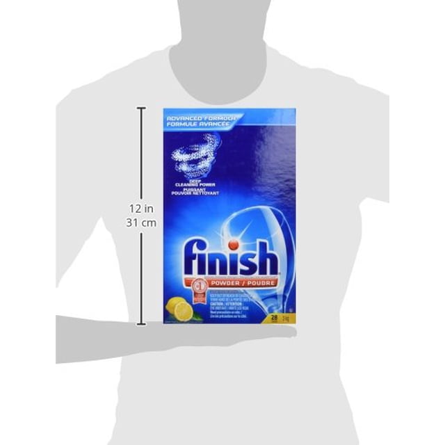 Finish Dishwasher Detergent Soap Powder, Lemon 3 kg (Pack of 3)