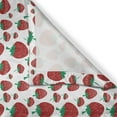 thumbnail image 3 of Ambesonne Strawberry Kitchen Curtains, Romantic Summer Fruit, 55"x24", Jade Green Vermilion, 3 of 3